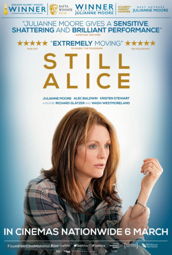 پوستر فیلم «هنوز آلیس»(still alice) با بازی جولیان مور